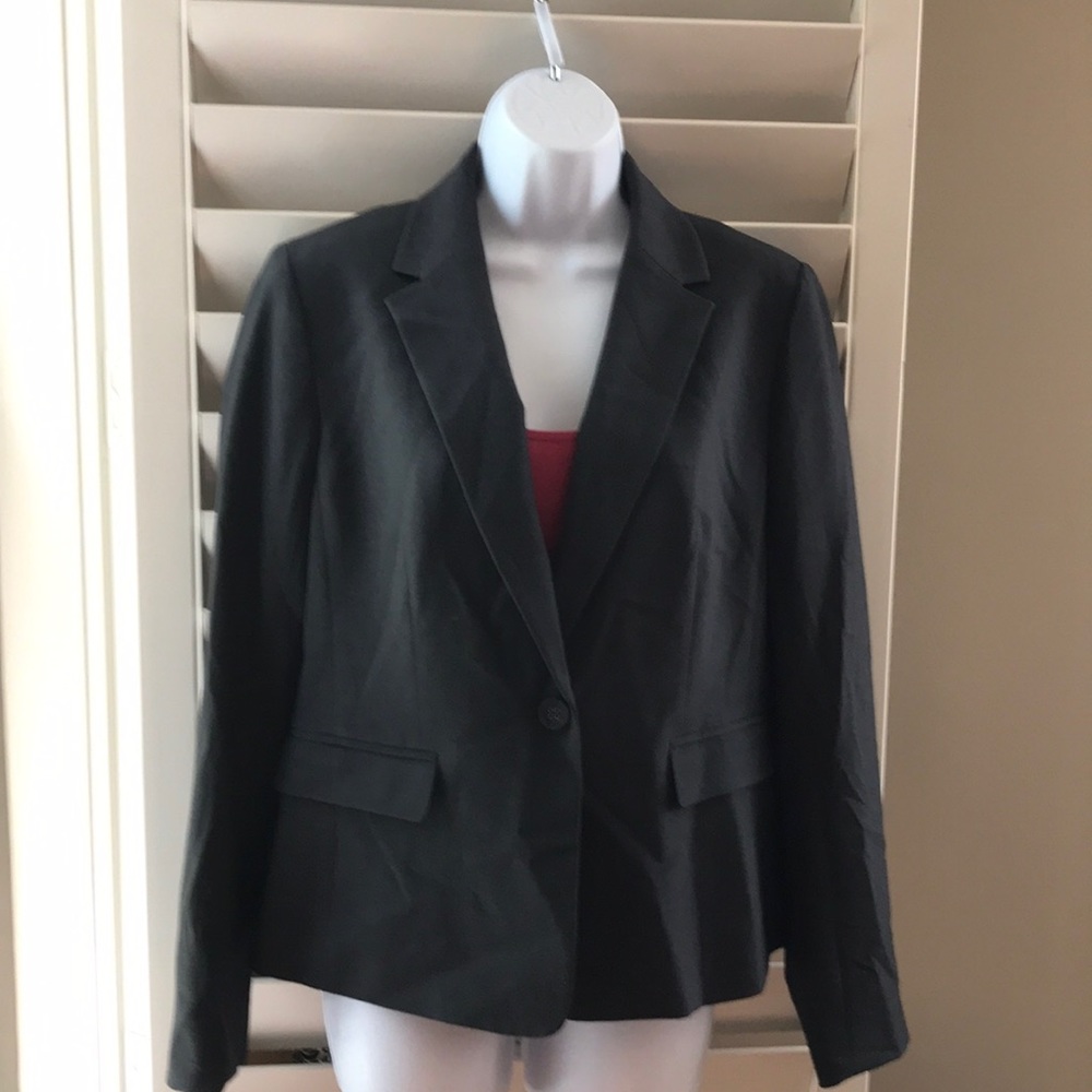 Nine West blazer, charcoal gray, size 6